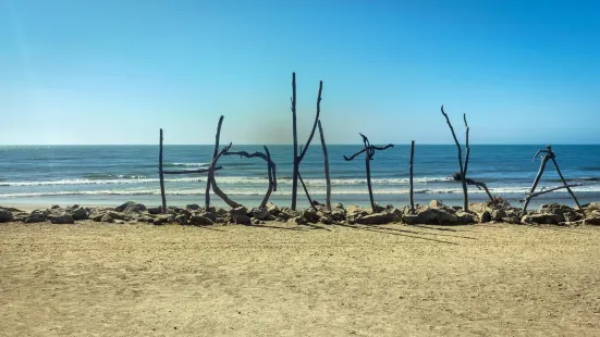 Hokitika Beach Sign