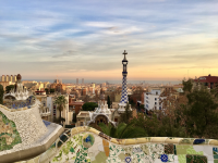超有趣巴塞隆拿park guell，日落時分在這裏拍照超美的