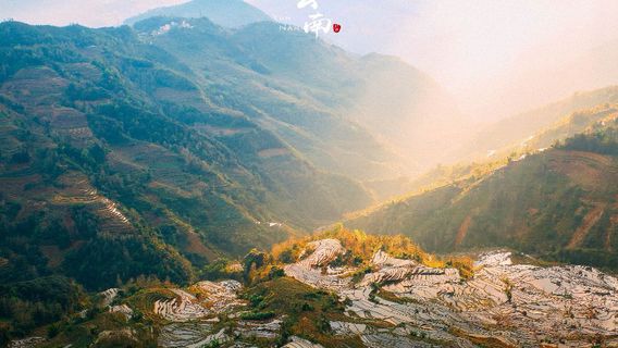 Sunrise Sightseeing in Yuanyang