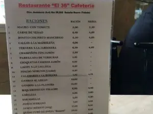 Restaurante El 36 Cafetería