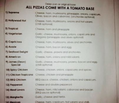 Hollywoods Pizza Bar