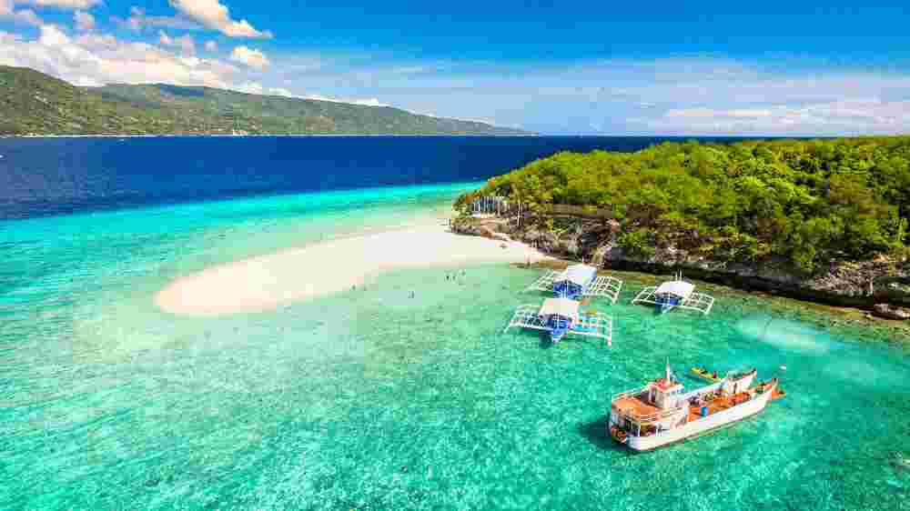 Oslob Whale Shark Watching + Sumilon Island + Tumalog Falls + Simala Temple one-day tour in Cebu, Philippines