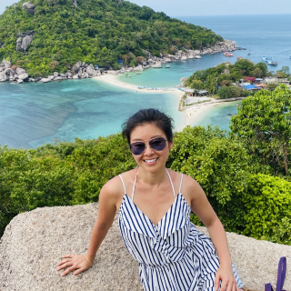 If you visit Thailand, you should definitely take a boat taxi to Koh Nangyuan. It’s gorgeous and you can climb up a hill that overlooks the sandbar. Turquoise waters make it a great place to capture photos and enjoy the tropical island.