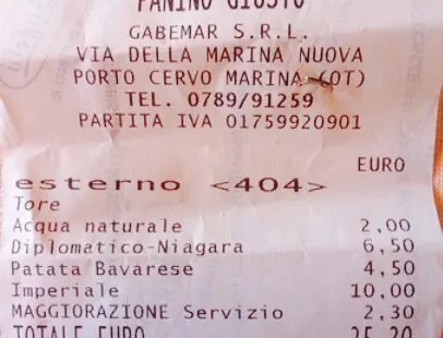 Panino Giusto Porto Cervo