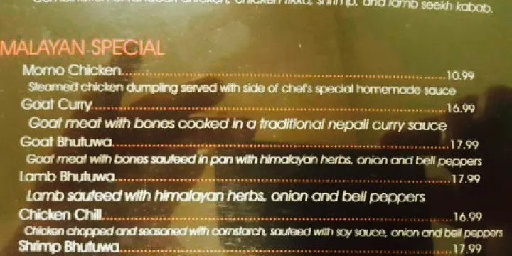 Himalayan Indian Cuisine