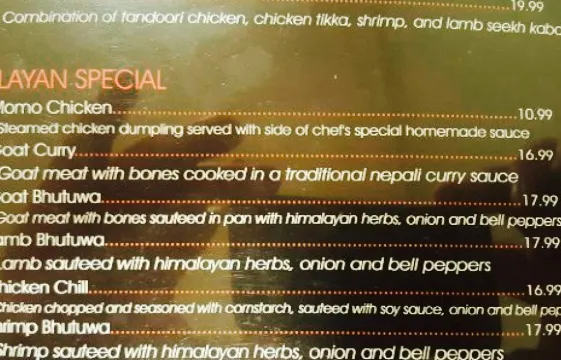 Himalayan Indian Cuisine