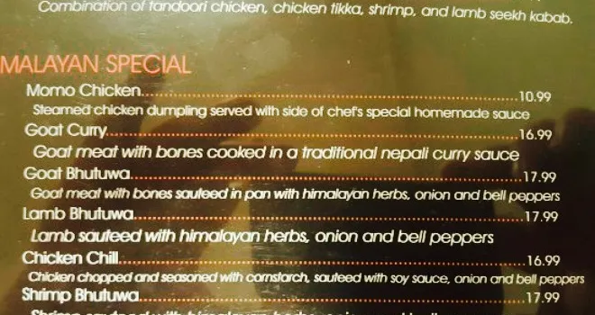 Himalayan Indian Cuisine