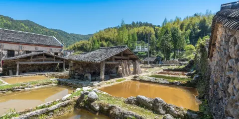 澤雅四連碓造紙作坊