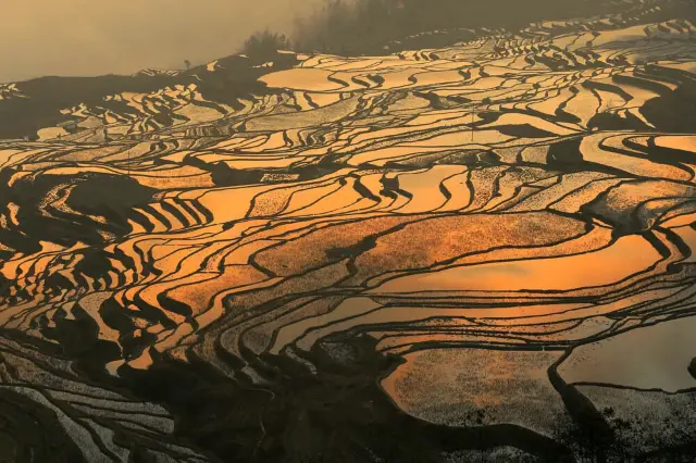 Sunsets in Yuanyang