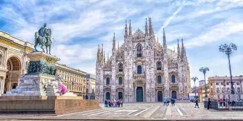 斯福爾扎城堡+恩寵聖母+埃馬努埃萊二世拱廊+米蘭大教堂一日遊