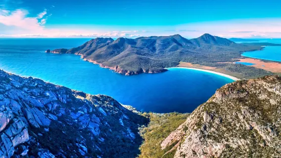Tazmanya Hobart Wineglass Bay + Wineglass Bay Gözlem Platformu Günübirlik Turu <Popüler Turistik Yerler>