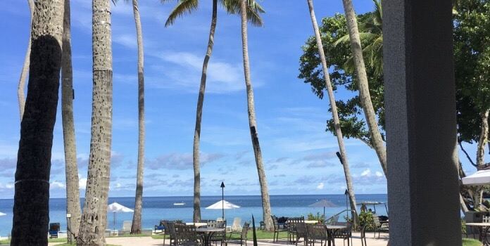 Coconut Terrace Restaurant, Palau Pacific Resort