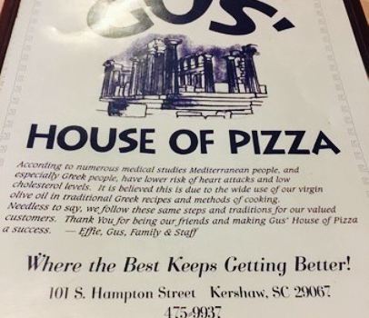 Gus House Of Pizza