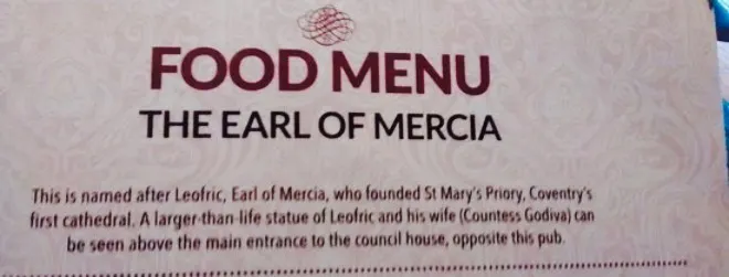 The Earl of Mercia - JD Wetherspoon