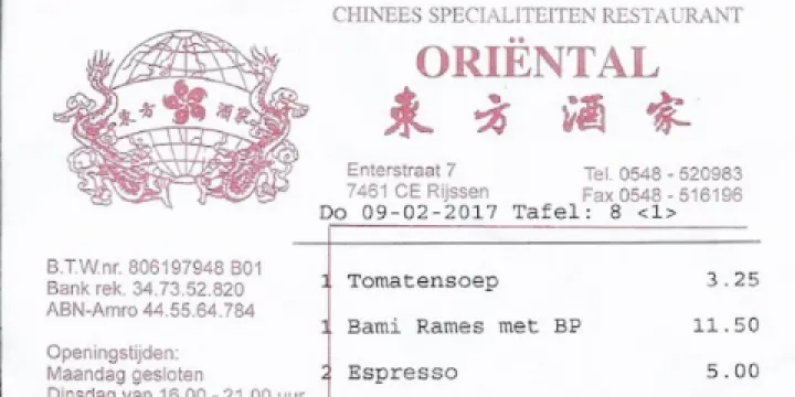 Restaurant Oriental