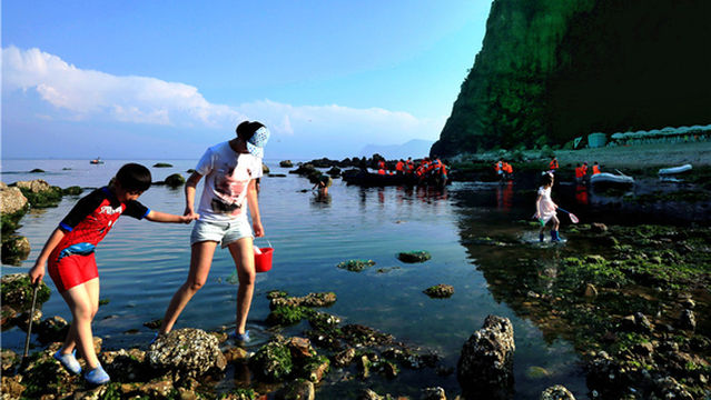 Beachcombing in Yantai