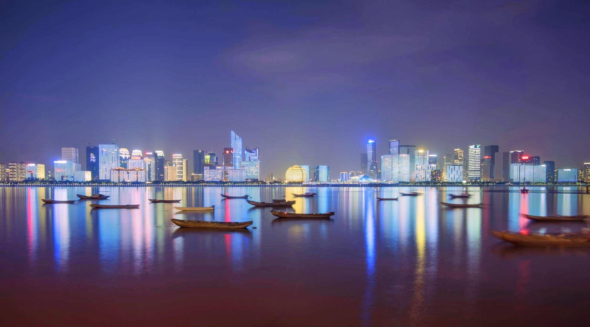 첸강신도시 등광쇼 | 항저우