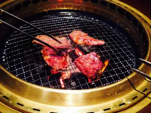 Charcoal fire grilled meat Wa Hanare