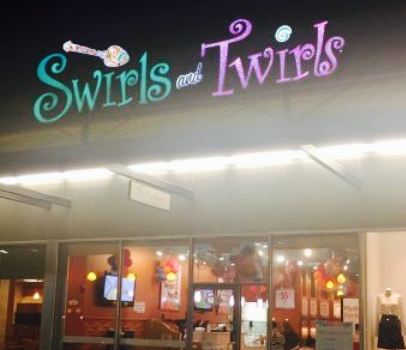 Swirls and Twirls Frozen Yogurt