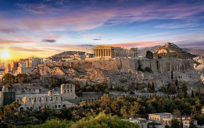 Solnedgangs-sightseeing i Athen