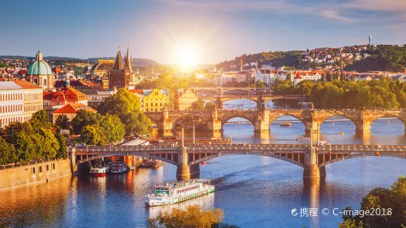 Europe Travel Czech Republic Prague Vltava River Cruise Dinner (Hotel Transfer + Buffet Diner)