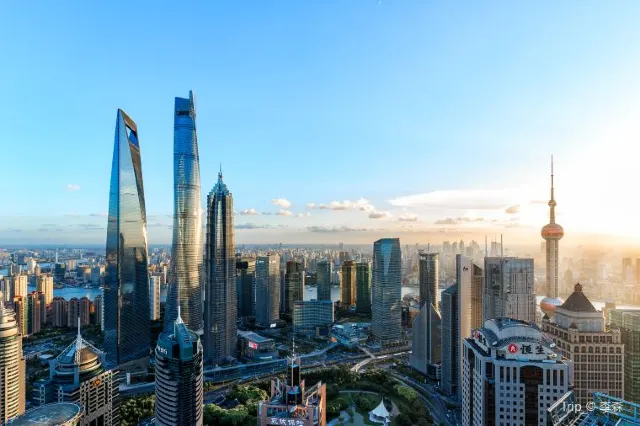 Go and Check Shanghai Modern Skyline with Bird's Eye View
