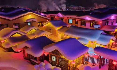 Sightseeing Stand at Mallet Mountain in Snow Town