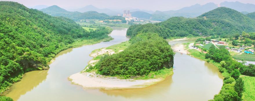 Yeongwol Korean Peninsula Cliffs