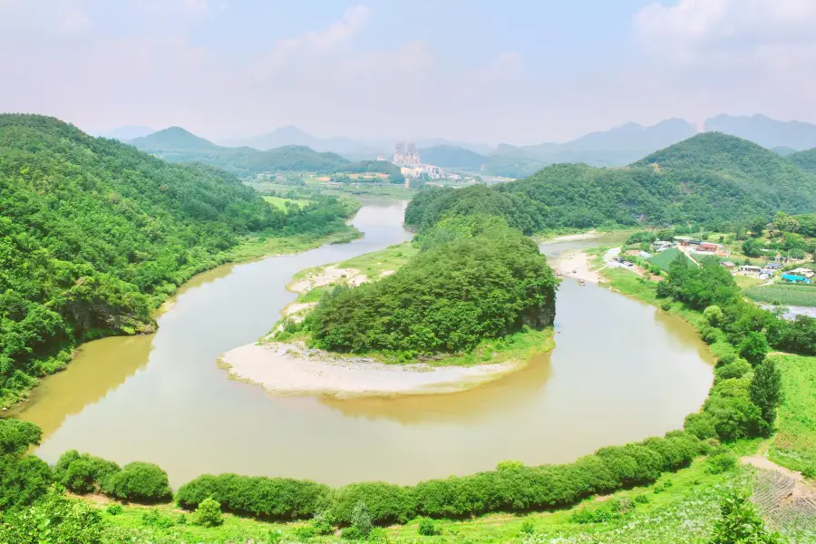 仙岩村韓半島地形