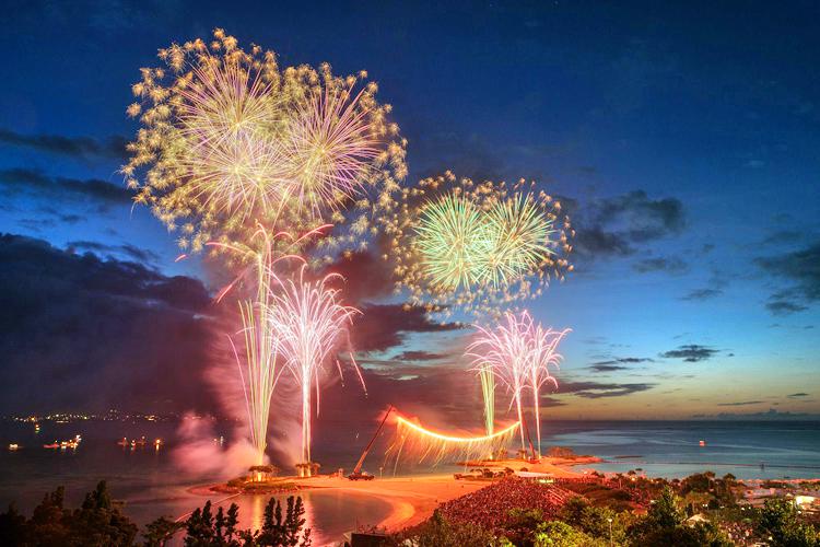 Ocean Expo Park Fireworks | Motobu