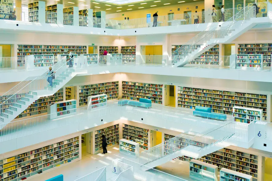 Stadtbibliothek. Stuttgart, Allemagne