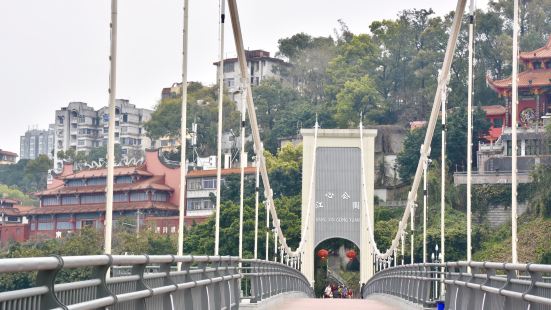 江心公园，原名三县洲，是个岛屿公园，在解放大桥上游1000多
