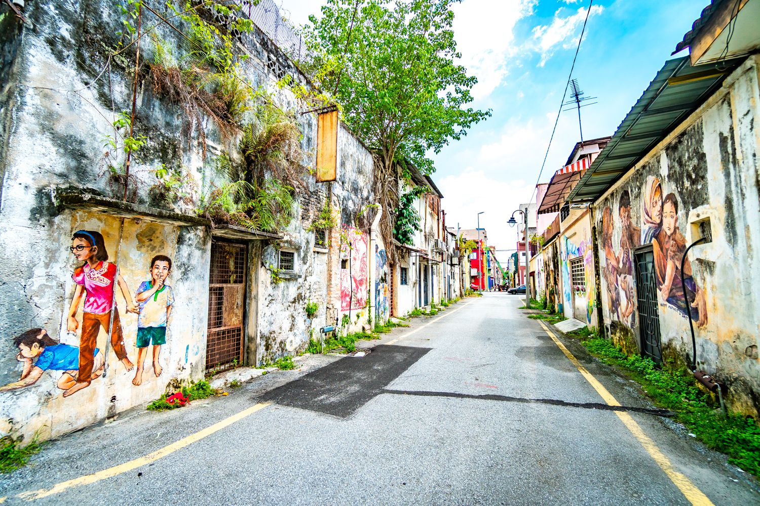 怡保新街場後巷壁畫