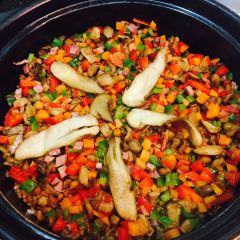 Snow mountain clouds wild mushrooms User Photo