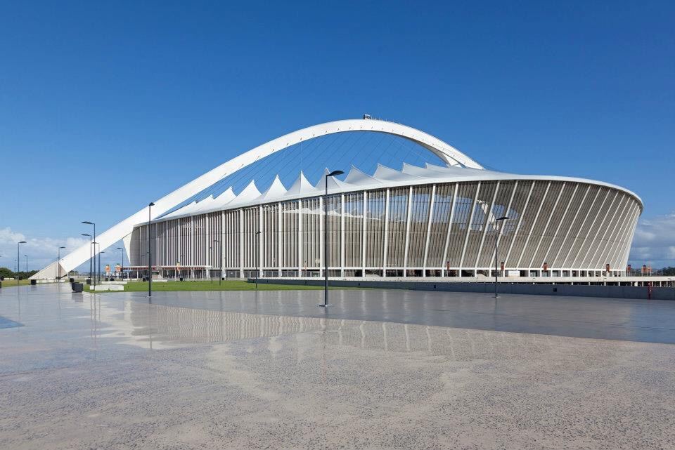 Moses Mabhidha stadium 
I have been fortunate enough to have travelled extensively around the world and done many tours. This stadium tour I cannot stress enough how good it is. From showing the locker rooms, showers, treatment facilities to the foyer where the largest bead work in the world is displayed, it has you intrigued and fascinated through out. Even all the way up into the stands to where the Press rooms are located to even where the signatories and heads of state sit, this tour is well conducted. My overall opinion is that if you ever visit Durban then this tour should be at the top of your list.
#wintergetaway
