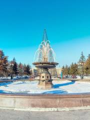 Kirov square in Irkutsk