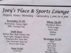 Joey's Place Sports Bar