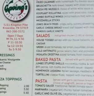 Gavino's Pizzeria & Italian Restaurant (Bearden)