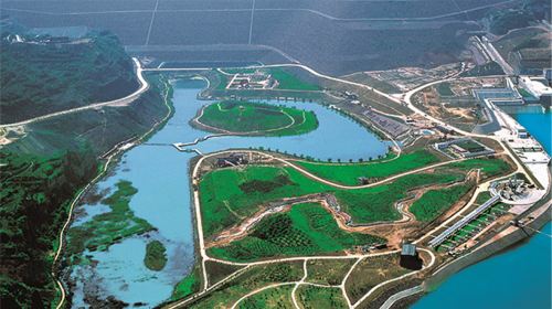 Yellow River Xiaolangdi Scenic Area in Jiyuan