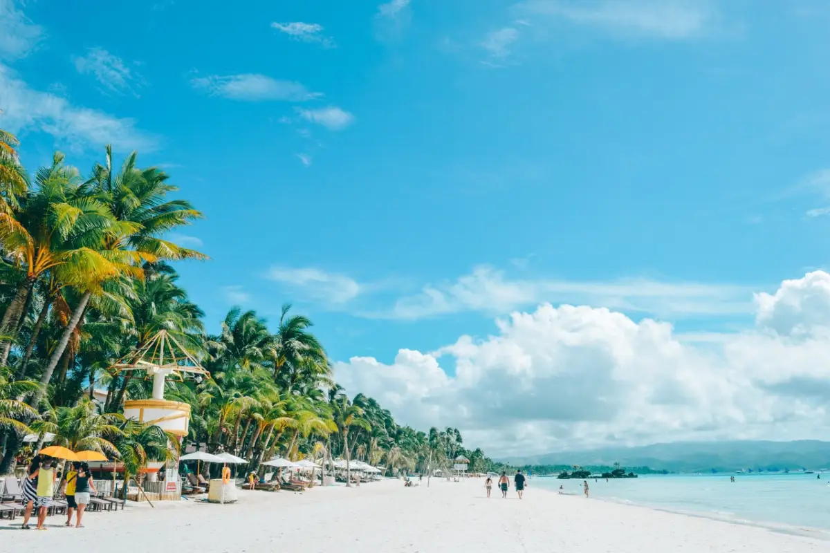 菲律賓入境卡, 長灘島白色海灘