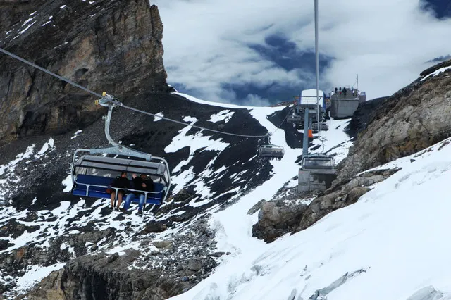 Gallop Among Towering Snowy Mountains with a Panoramic View of the Alps