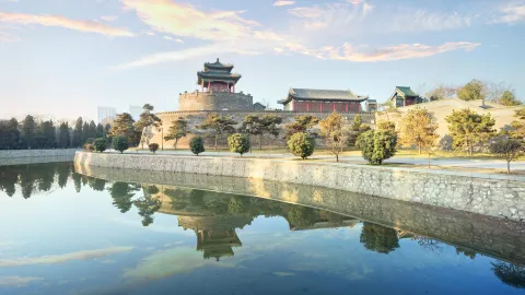Congtai Park attraction in Handan