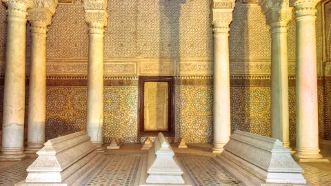 Saadian Tombs attraction in Marrakech