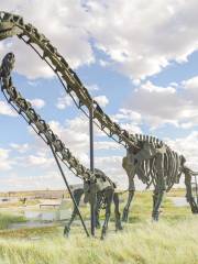 Геологический парк динозавров в белоцветном периоде