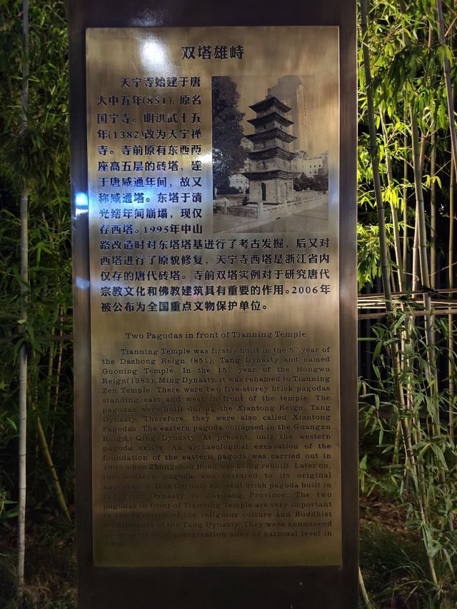 Tianning Pagoda of Ningbo