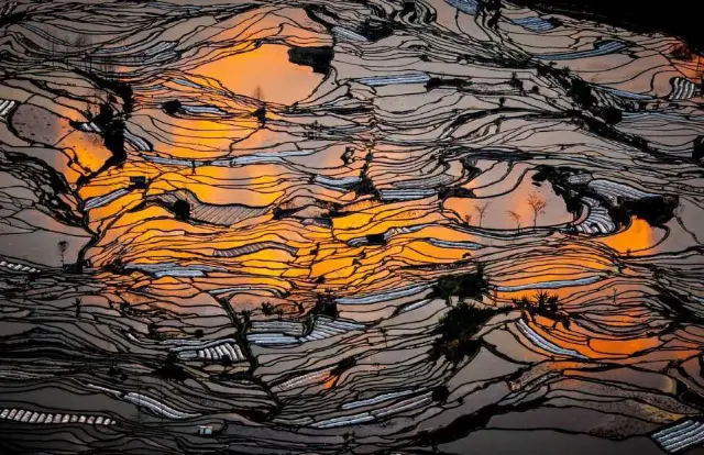 Sunsets in Yuanyang