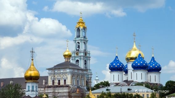 俄羅斯莫斯科｜謝爾吉耶夫小鎮｜聖三一教堂｜酒店接送+普通話導遊