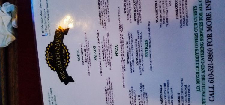 JD McGillicuddy's