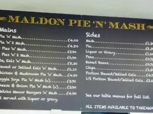 Maldon Pie and Mash
