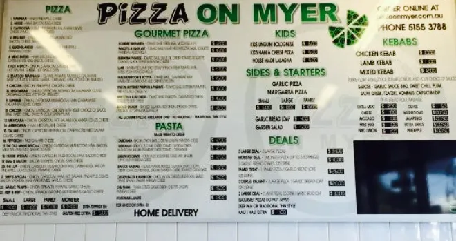 Pizza on Myer